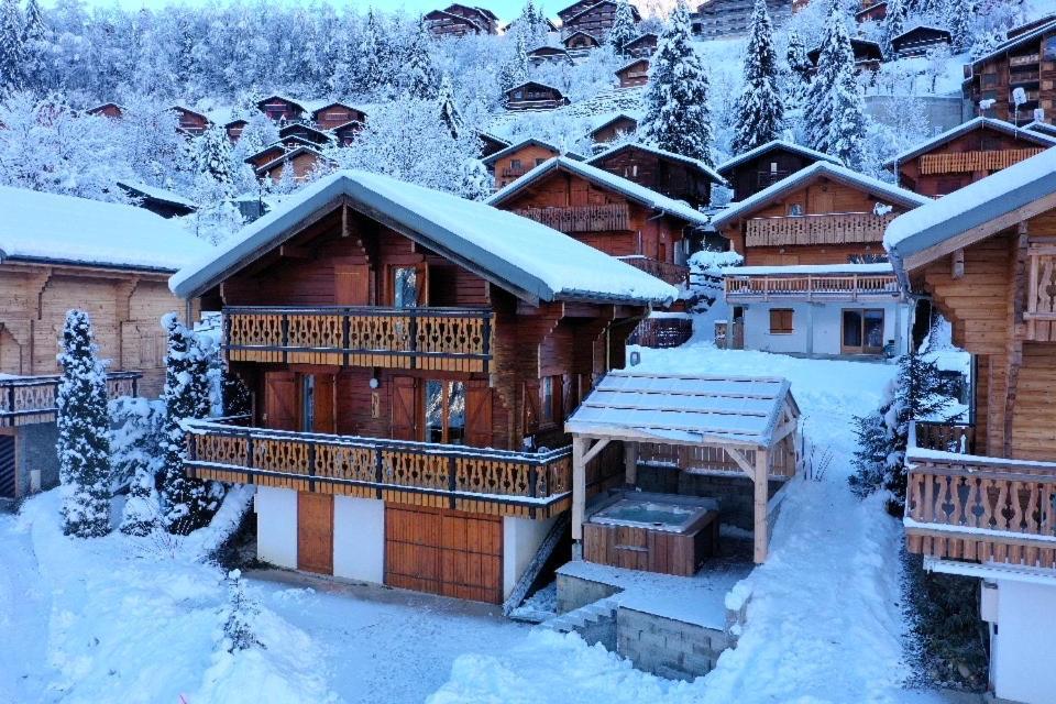Chalet Individuel 8 Pers A Chatel Porte Du Soleil Avec Jacuzzi Exterieur 外观 照片